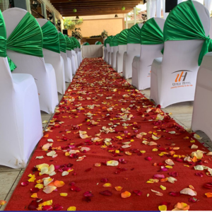 Red Carpet Inclusive of disposable petals